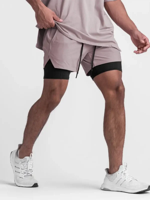 Evertop Custom Men's Camouflage Running Shorts Casual Fitness Boxer Gym Sports Shorts Made From Polyester  Print Tech